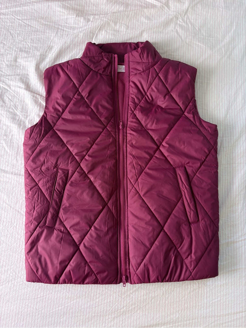 Pink Lily Quilted Oversized Puffer Vest Jacket